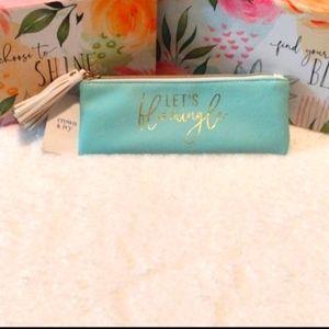 SOLD on MERCARI NWT Crown & Ivy Large Leatherette Pouch